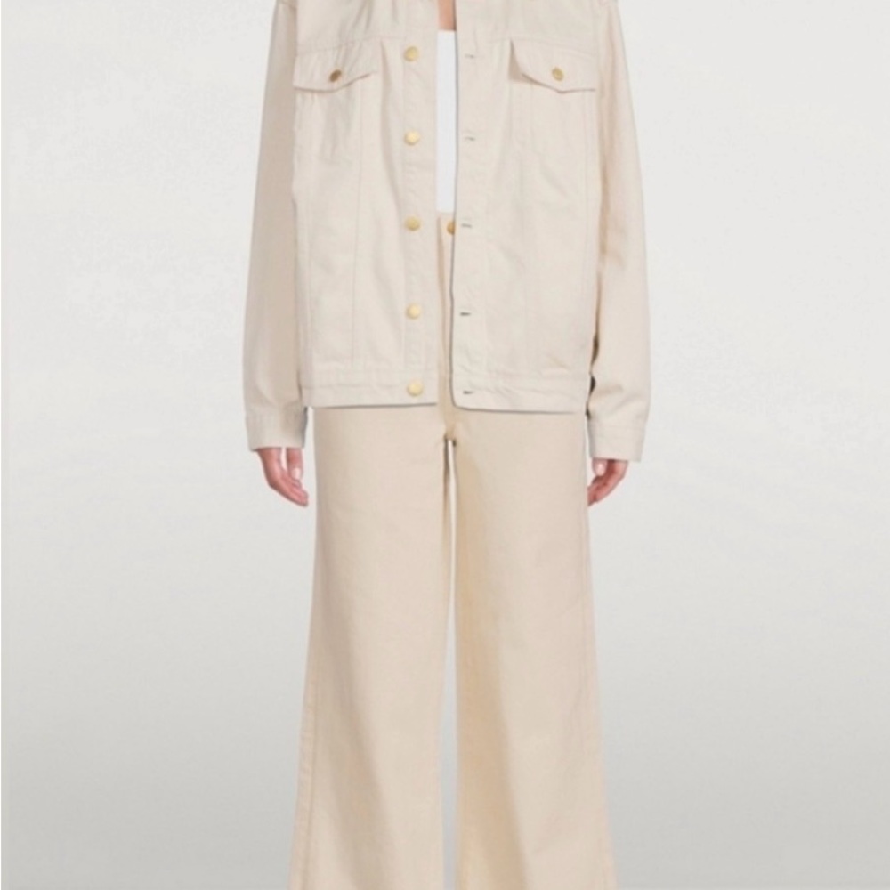 Triarchy Denim Cream Jacket and Pants Set Retails $880